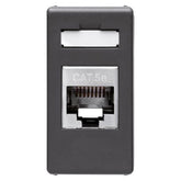 RJ-45 shielded computer jack SYS BLACK